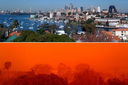 RedSydney NeutralBay before-after dust storm